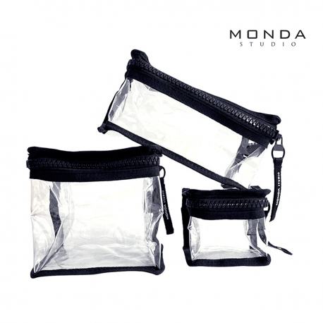 Monda Studio 3 Piece Makeup Pouch Set MST-333