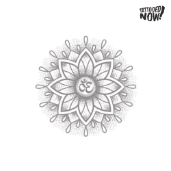 Tattooed Now! - Mandala with OM Temporary Tattoo