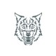 Tattooed Now! - Tribal Wolf