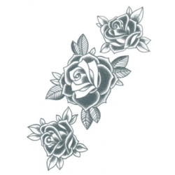 Tattooed Now! - Three Black Roses