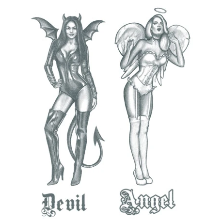 Tattooed Now! - Angel and Devil Pin-up Girls