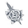 Tattooed Now! - Rose and Dagger