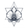 Tattooed Now! - Dotwork Orchid Flower