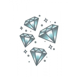 Tattooed Now! - Blue Lucky Diamonds