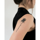 Tattooed Now! - Two Rose Silhouettes Tattoo