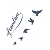 Tattooed Now! Freedom Flying Birds