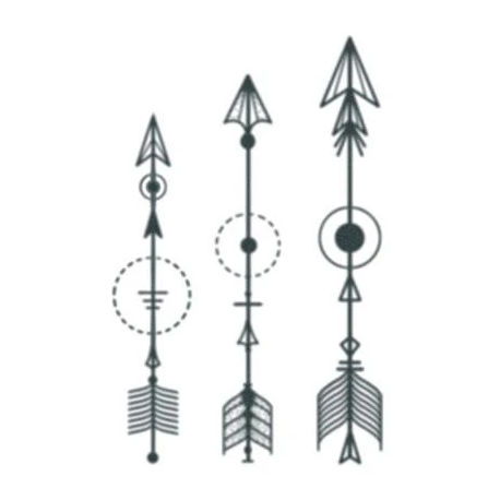 Tattooed Now! - Arrow Geometric Set