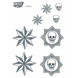 Tattooed Now! - Skull and Stars