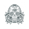 Tattooed Now! Sugar Skull With Roses